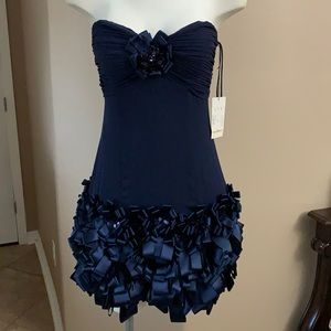 Blue cocktail dress